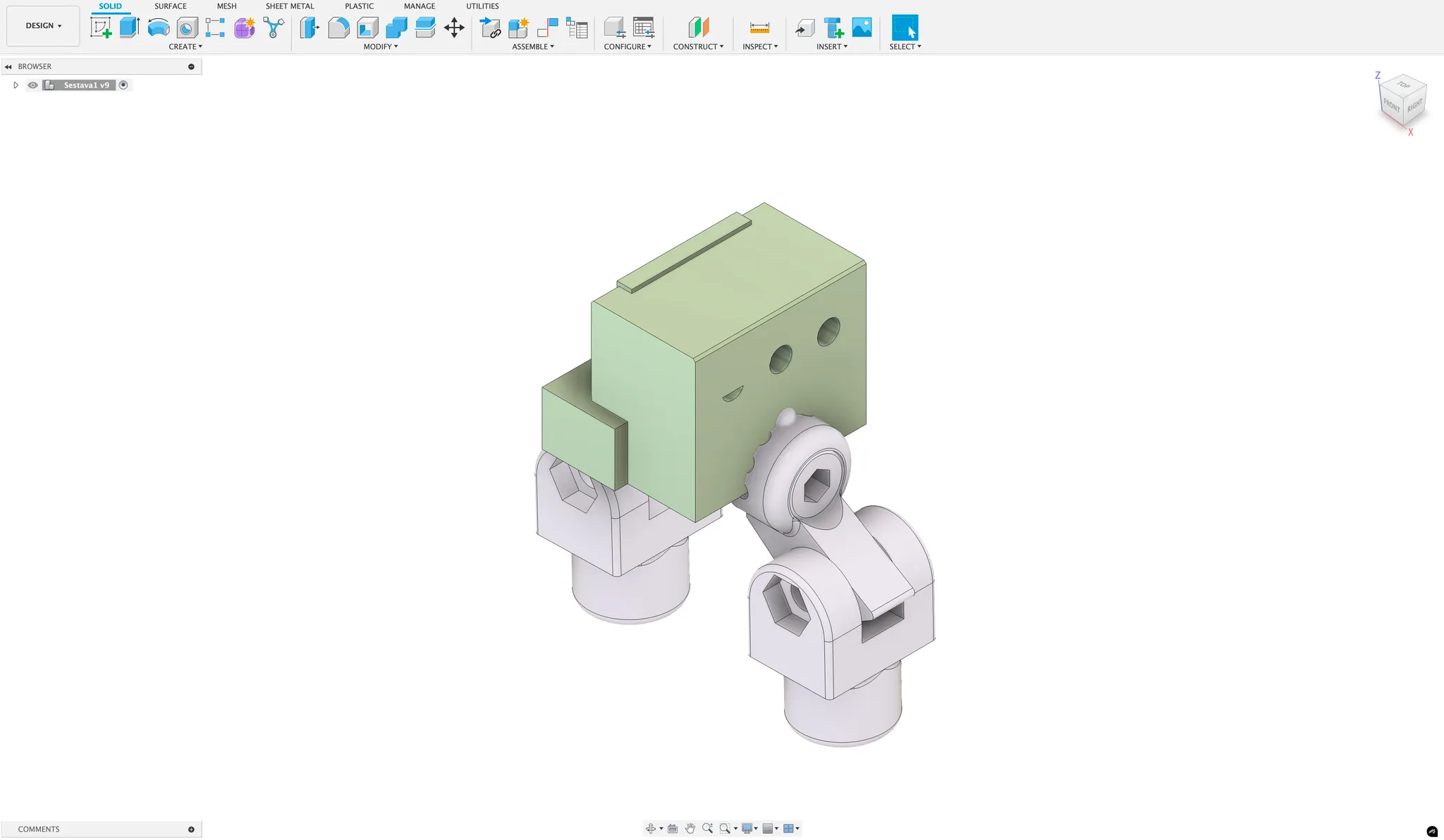 The large reasoning model output is completely unusable within the assembly. There is no way to parametrically edit the output to represent the correct geometry - the designer must start from scratch.
