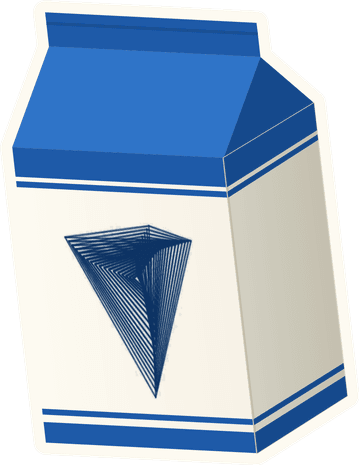 A carton labeled with a Quartz-style mark